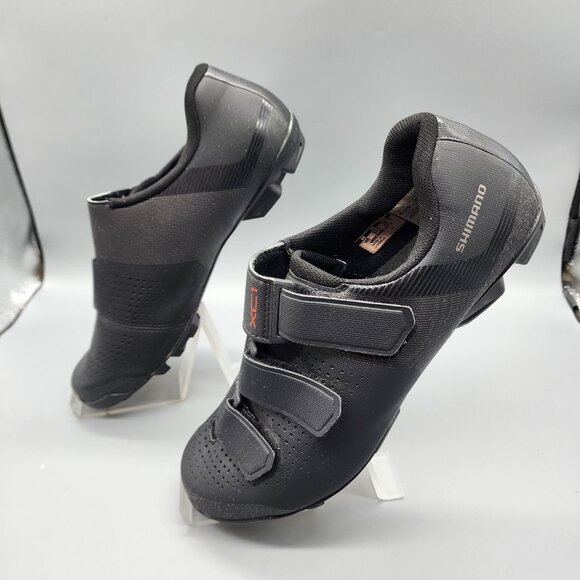 Shimano XC1 SH-XC100 Men’s 10.5 EU45 MTB Cycling Shoes SPD Cleats Black - Picture 3 of 7